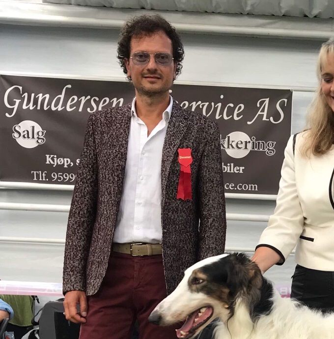 01.09.2019

The Norwegian Sighthound Club Autumn Show. Judge: Roberto Forsoni, Italy.
Borzoi: Kazar Yakim: BOB,CAC,BIS-3 Intermediate. Owner: Asta Slapø.
Iggy: Kazar Aurelia: BB-2,CAC,BIS-2 Intermediate